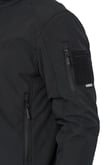 Single Sword Su&Rüzgar Geçirmez Outdoor Softshell Kışlık Erkek Mont (Kapüşonlu) (SİYAH-S)