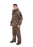 Single Sword Su&Rüzgar Geçirmez Softshell Kışlık Erkek Mont (Kapüşonu Çıkabilen) (MULTİCAM-M)