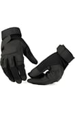 Single Sword Unisex Spor&Fitness Eldiveni, Taktik&Pilot Eldiven BlackHawk (SİYAH-L)