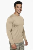 Single Sword Uzun Kol Microfiber T-Shirt - Tişört (BEJ-M)