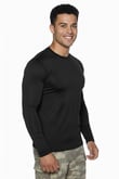 Single Sword Uzun Kol Microfiber T-Shirt - Tişört (SİYAH-M)