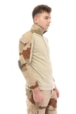 Sword Dirsek Detaylı Polo Yaka Kadın&Erkek Combat T-shirt Single (Ç.KAMUFLAJ-L)