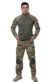 Sword Dirsek Detaylı Polo Yaka Kadın&Erkek Combat T-shirt Single (PİKSEL-2XL)