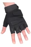 Sword Erkek&Kadın Outdoor Spor&Fitness Outdoor Kesik Parmak Eldiven Single (SİYAH-XL)
