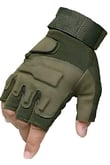 Sword Erkek&Kadın Outdoor Spor&Fitness Outdoor Kesik Parmak Eldiven Single (HAKİ-L)