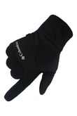 Tam Parmak Softshell Dokunmatik Parmak Özellikli Eldiven (SİYAH)