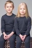 Thermoform Unisex Çocuk Gri Renk Termal İçlik Takım