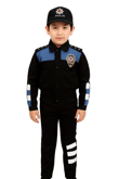 Unisex Çocuk Polis Kıyafeti (Şapka, Gömlek, Pantolon Takımı) (15-TOPLUM POLİSİ)