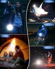 WRT ŞARJLI LED LAMBASI KAMP ÇAKMAK MİNİ FENER