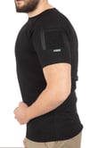Yaka Kısa Kol Basic Combat T-Shirt Bisiklet (SİYAH-3XL)