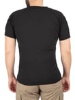 Yaka Kısa Kol Basic Combat T-Shirt Bisiklet (SİYAH-2XL)