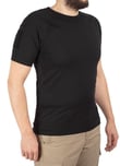 Yaka Kısa Kol Basic Combat T-Shirt Bisiklet (SİYAH-2XL)