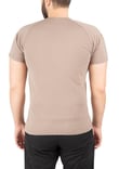 Yaka Kısa Kol Basic Combat T-Shirt Bisiklet (BEJ-M)
