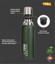 YDS ÇELİK TERMOS TRAVEL 1000ML -HAKİ
