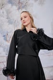 Siyah Aurora Kimono