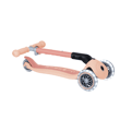 ArtaGlobber Junior Ecologic Katlanabilir Işıklı Scooter - Peach