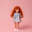 Bebeğim ve Ben Elbise / Gri Sarah Unicorn