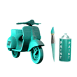 Cartonic 3D Puzzle - SCOOTER