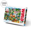 Crocodile Creek Aile Puzzle - 1000 Parça - Dünya Kolajı