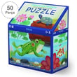 Crocodile Creek  Puzzle - 50 Parça - Teraryum Kurbağa
