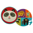 Crocodile Creek Yuvarlak Puzzle Panda ve Arkadaşları 24 Parça