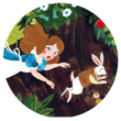 Djeco Dekoratif Puzzle 50 Parça/Alice Harikalar Diyarında