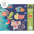 Djeco Dev Puzzle 72 Parça/ Dandelion & Friends