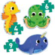 Djeco Dev Puzzle - Deniz Canlıları 4-6-9 Parça