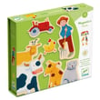 Djeco Mıknatıslı Oyunlar - Wooden Farm Magnets