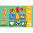 Djeco Üçlü Puzzle / Naked Animals