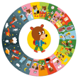 Djeco Yuvarlak Puzzle 24 Parça - Bir Gün