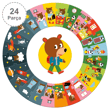 Djeco Yuvarlak Puzzle 24 Parça - Bir Gün