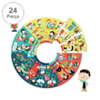 Djeco Yuvarlak Puzzle / As The Day Goes By
