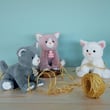 Doudou Beyaz Yavru Kedi 18 cm