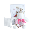 Doudou Hediye Kutulu Çıngıraklı Pembe Unicorn 17 cm