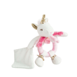 Doudou Hediye Kutulu Çıngıraklı Pembe Unicorn 17 cm