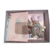 Doudou Kitap Kılıfı ve Mini Tavşan - Pembe