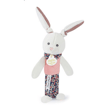 Doudou Sesli Mini Beyaz Tavşan