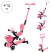 Globber Go Up Baby 360 Işıklı Scooter - Koyu Pastel Pembe