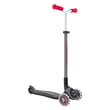 Globber Master Işıklı Katlanabilir Scooter - Kırmızı / Siyah