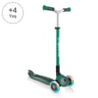 Globber Master Işıklı Katlanabilir Scooter - Koyu Yeşil