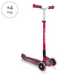 Globber Master Işıklı Katlanabilir Scooter - Kırmızı