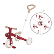 GlobberGlobber Learning Trike 3in1 Plus Ecologic Bisiklet - Vintage Kırmızı