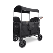 GlobberWonderfold W4 Luxe Pro Dörtlü Bebek Arabası Vagonu - Siyah