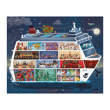 Janod 100 ve 200 Parça İkili Puzzle - Gemi