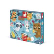 Janod 20 Parça Dokun Hisset Puzzle - Hayvanlar
