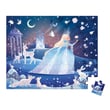 Janod 54 Parça Çantalı Puzzle - Karlar Kraliçesi
