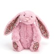 Jellycat Çiçekli Koyu Pembe Tavşan Orta Boy