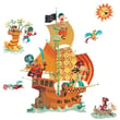 Little Big Room Duvar Sticker/Pirates Ship
