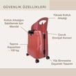 Miamily Carry On Kabin Boy Valiz - Maroon Red